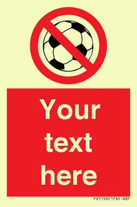 Custom No Ball Games Sign